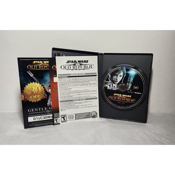 Star Wars: The Old Republic PC Game (EA, 2011) 3 Disc CIB Pre-owned - Picture 2 of 5
